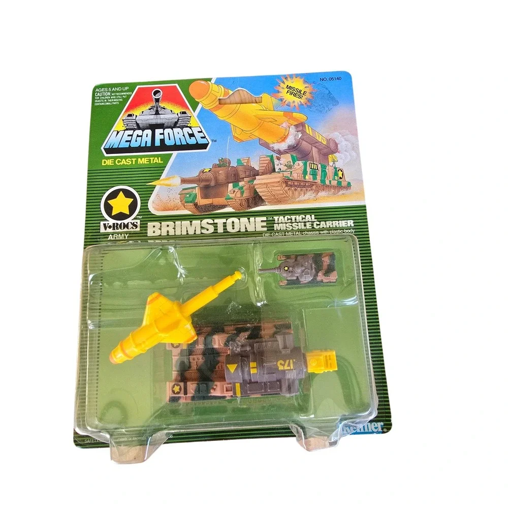 89 Mega Force Brimstone Tactical Missile Carrier Die Cast Metal V-Rocs Army 5140